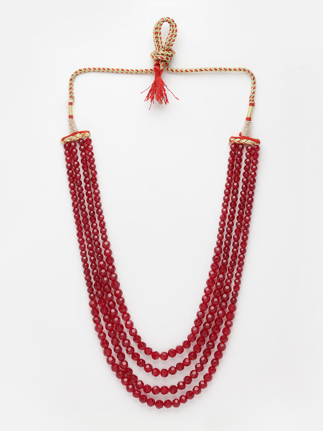 Red Layered Necklace