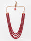 Red Layered Necklace