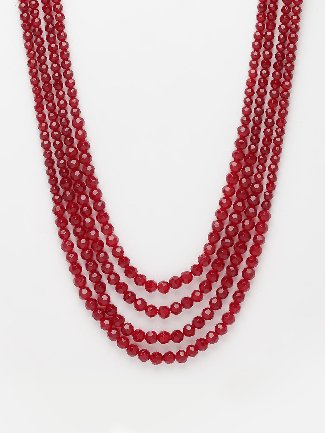 Red Layered Necklace