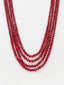 Red Layered Necklace