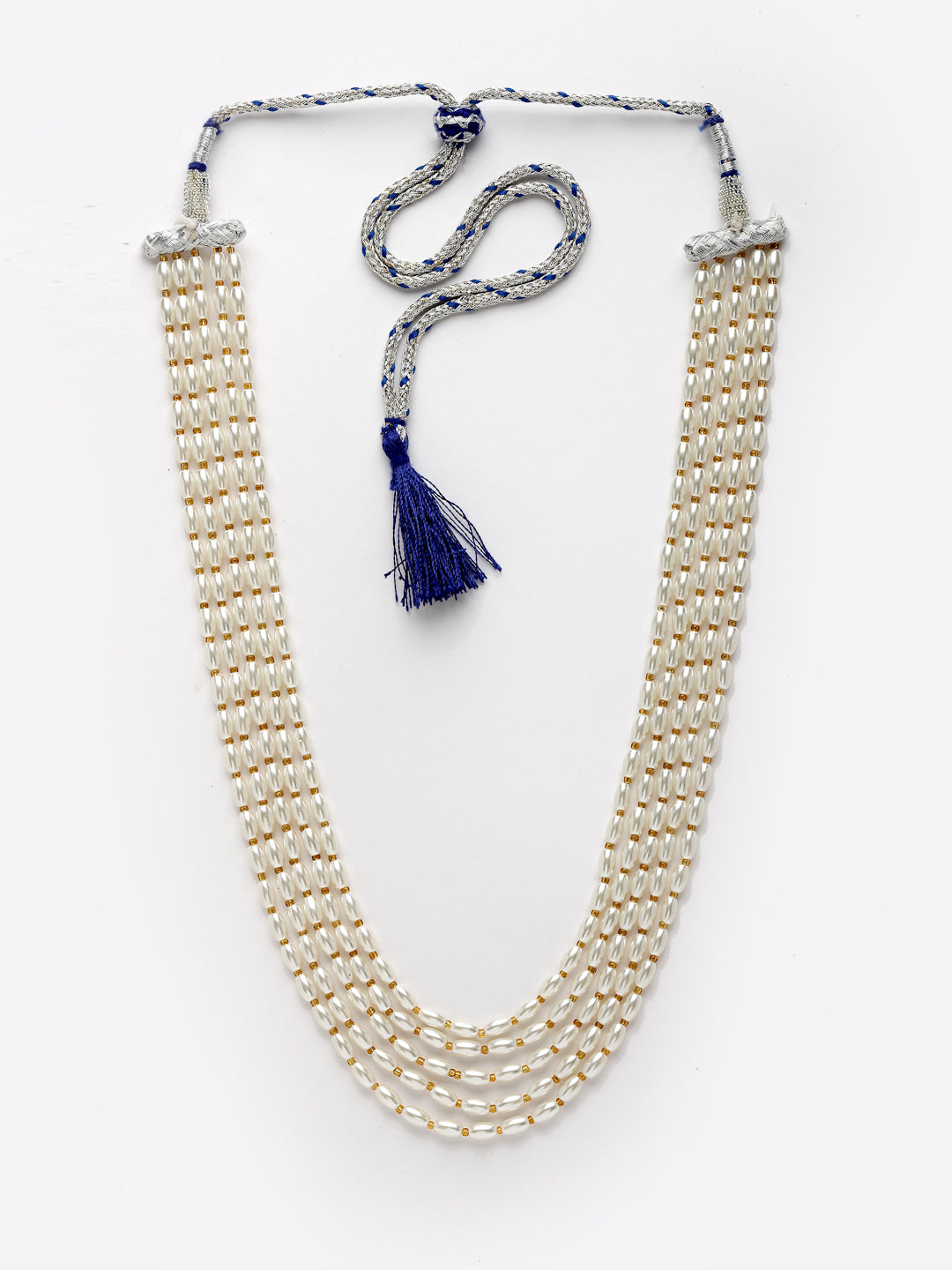 White & Gold-Toned Necklace