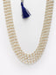 White & Gold-Toned Necklace