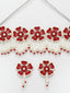 Floral Shaped Beads Studded Jewellery Set