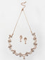 Gold-Plated CZ-Studded Jewellery Set