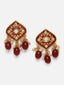 Gold-Plated Kundan-Studded & Beaded Jewellery Set