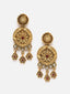 Gold-Plated Kundan-Studded Temple Choker Jewellery Set