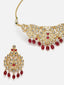 Gold Plated Kundan Stone Studded Choker Jewellery Set