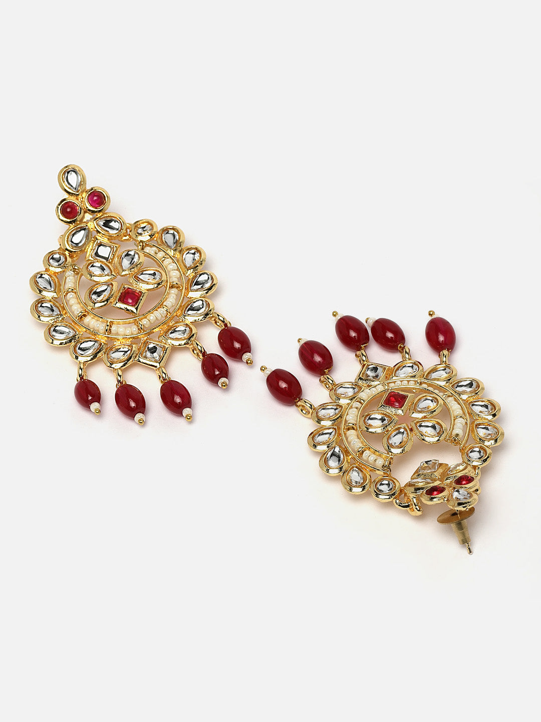 Gold Plated Kundan Stone Studded Choker Jewellery Set