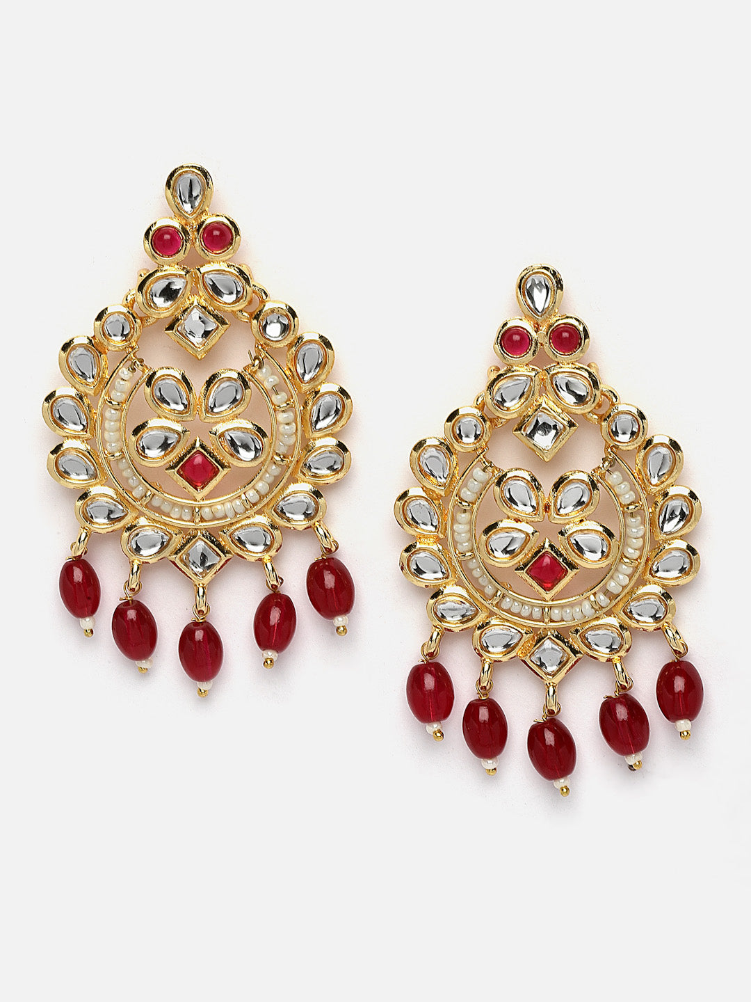 Gold Plated Kundan Stone Studded Choker Jewellery Set