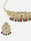 Gold-Plated Kundan-Studded & Beaded Jewellery Set