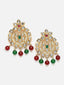 Gold-Plated Kundan-Studded & Beaded Jewellery Set