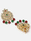 Gold-Plated Kundan-Studded & Beaded Jewellery Set