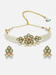 Gold-Plated Kundan Stone & Pearl Studded Layered Jewellery Set