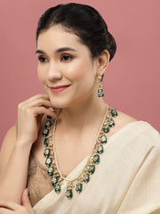 Gold-Plated Necklace and Earrings