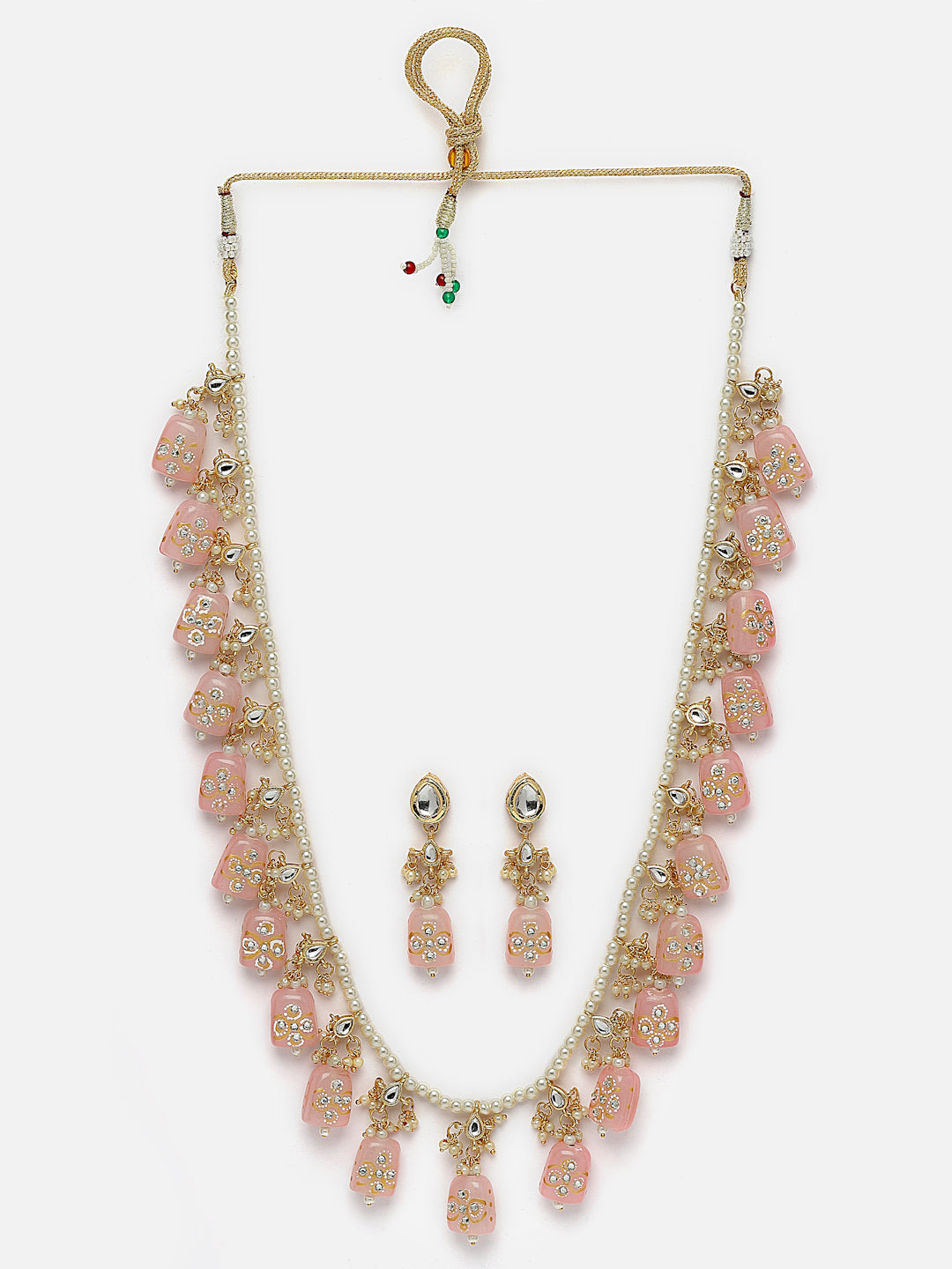 Gold-Plated Necklace and Earrings