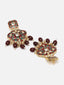 Gold Plated Kundan Studded & Pearl Beaded Jewellery Set