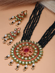 Gold-Plated Necklace and Earrings