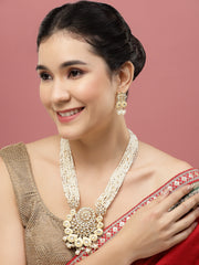 Gold-Plated Necklace and Earrings