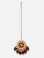 Gold-Plated Kundan Stone-Studded & Pearl Beaded Jewellery Set