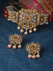 Gold-Plated Artificial Beaded Jewellery Set