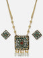 Gold-Plated Stone-Studded Jewellery Set