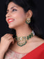 Gold-Plated Kundan Studded & Pearl Beaded Jewellery Set