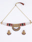 PANASH- Gold-Plated Kundan Studded & Pearl Beaded Jewellery Set