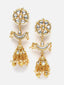 Gold-Plated Kundan-Studded & Pearl Beaded Jewellery Set