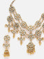 Gold-Plated Kundan-Studded & Pearl Beaded Jewellery Set