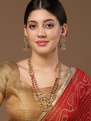 Gold-Plated Kundan-Studded Jewellery Set