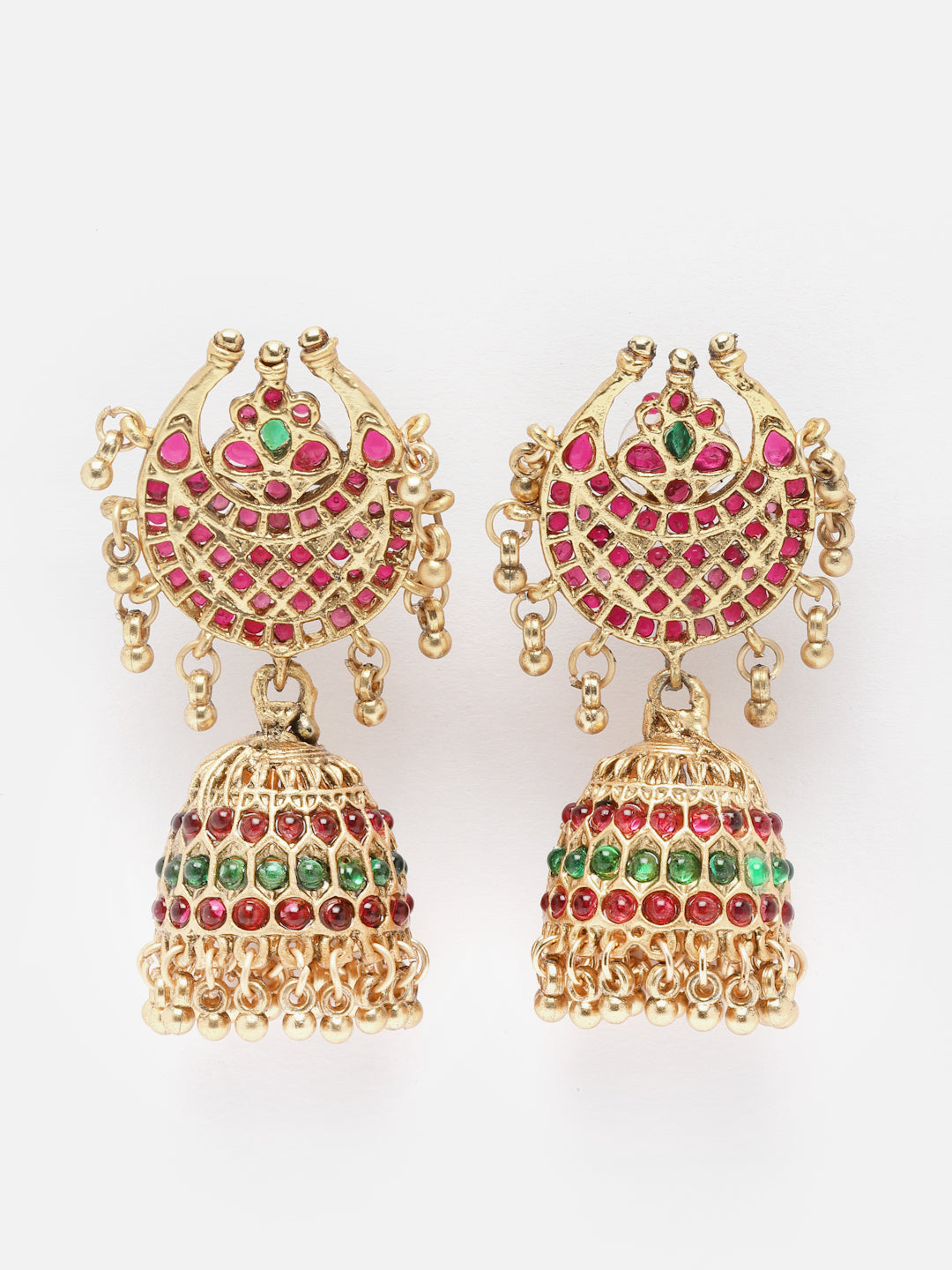 Gold-Plated Kundan-Studded Jewellery Set