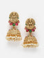 Gold-Plated Kundan Studded & Pearls Beaded Jewellery Set