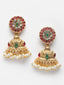 Gold-Plated Kundan-Studded & Beaded Jewellery Set