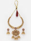 Gold-Plated Kundan-Studded & Beaded Jewellery Set