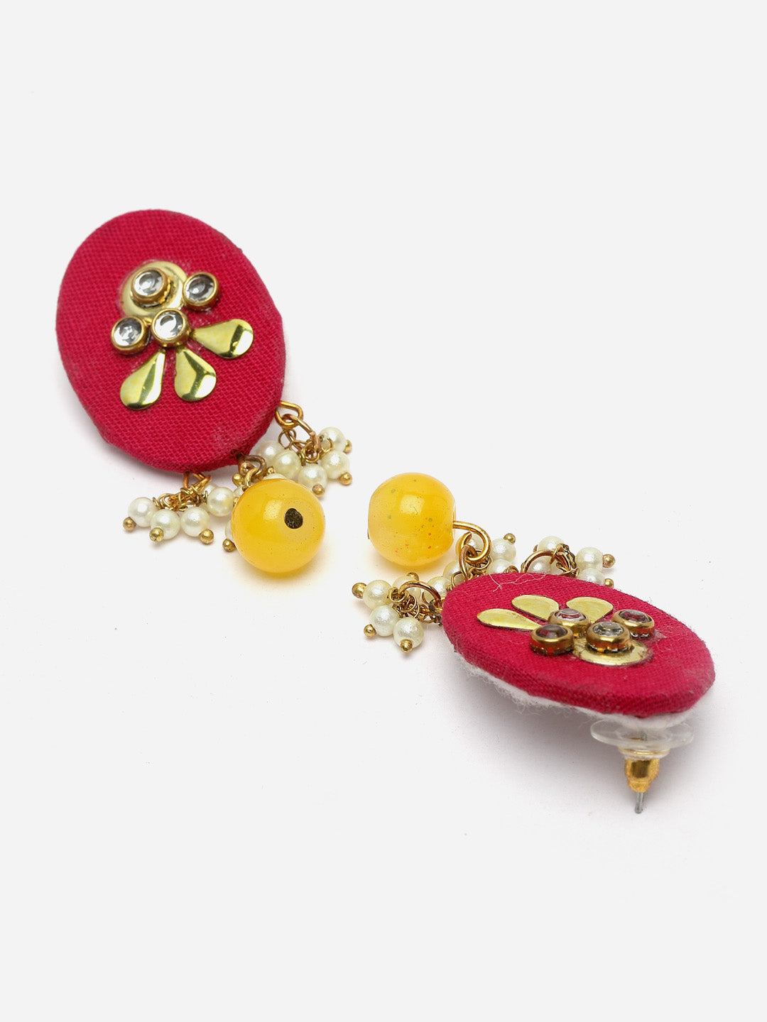 Gold-Plated Stone-Studded Jewellery Set