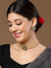 Gold-Plated Stone-Studded Jewellery Sets