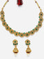 Gold Plated Artificial Stones and Beads Jewellery Set