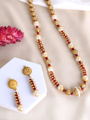 Gold Plated Beaded Jewellery Set