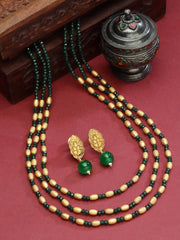 Gold-Plated Beaded Jewellery Set