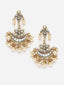 Gold Plated Artificial Stones and Beads Studded 2-in-1 Reversible Jewellery Set