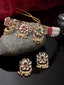 Gold-Plated Kundan-Studded & Beaded Jewellery Set