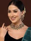 Gold-Plated Kundan-Studded & Beaded Jewellery Set