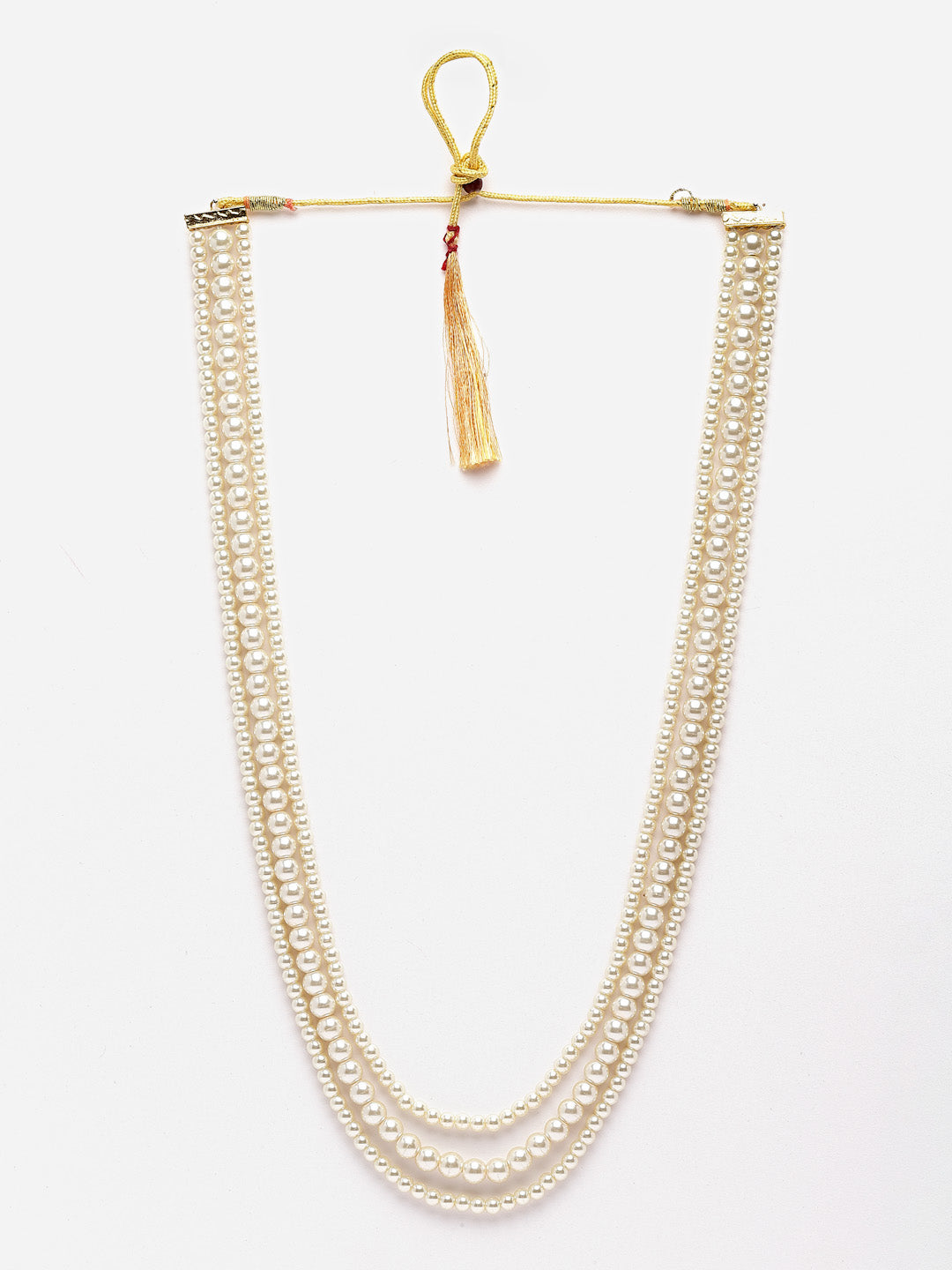 Artificial Beads Layered Necklace