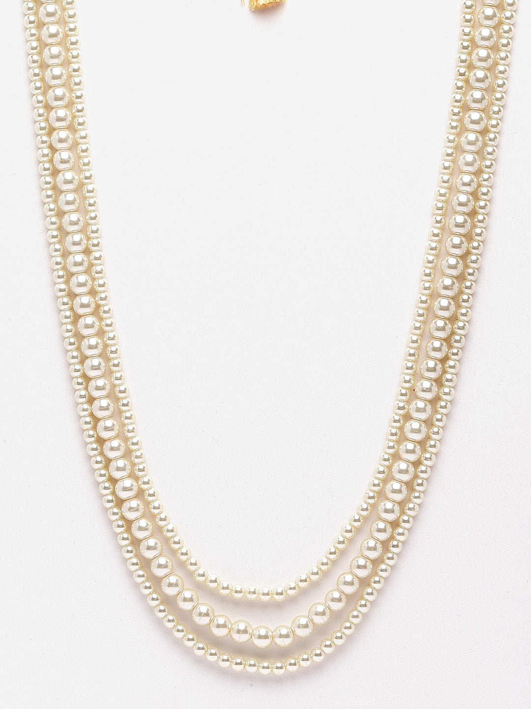Artificial Beads Layered Necklace