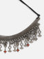 Silver-Plated Oxidized Necklace