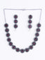 Silver-Plated Stone Studded Jewellery Set