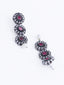 Silver-Plated Stone Studded Jewellery Set