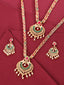 Gold-Plated Stone-Studded Jewellery Set