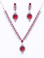 Silver-Plated Stone- Studded Jewellery Set