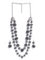 Silver-Plated Beads Beaded Jewellery Set